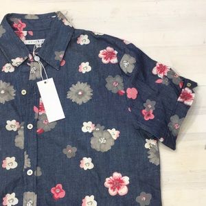 NWT Park & Ronen short sleeve button down floral